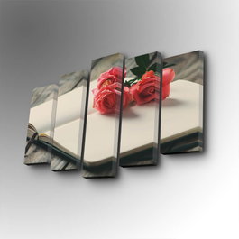 Wallity Cuadro Decorativo en Lienzo 5 Piezas 5PUC-148